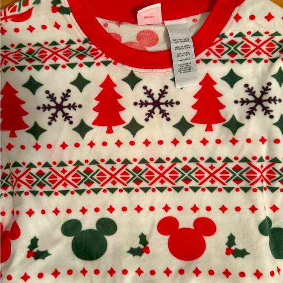 NWOT Disney Mickey Holiday Small Pajama Set - Picture 2 of 3